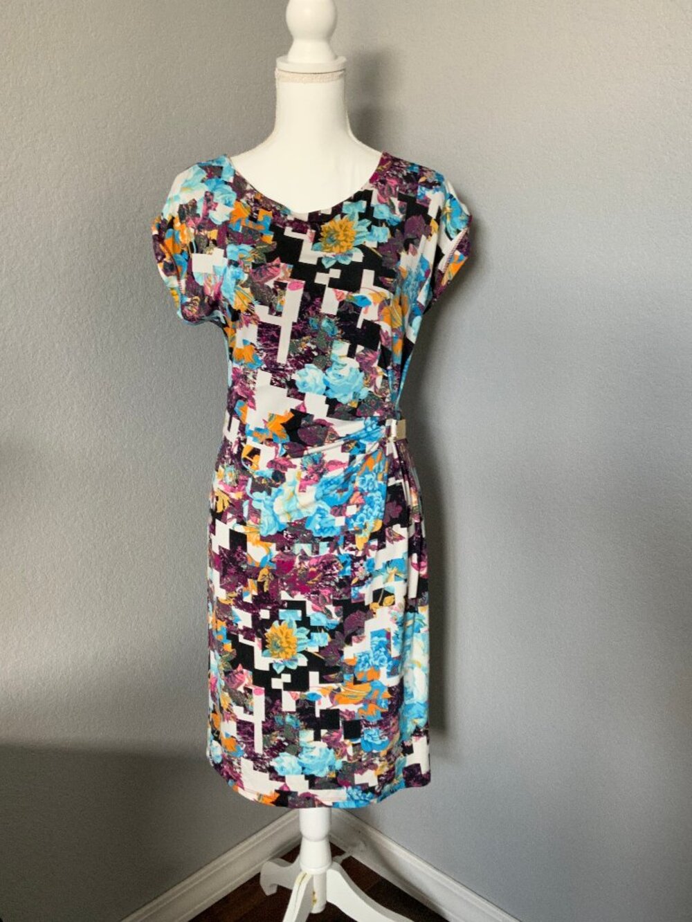 Gregory Dress, multi colored print, European size 40
